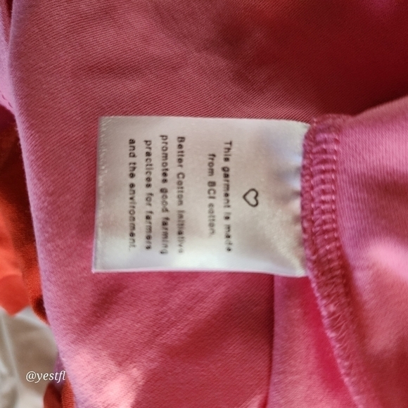 NWT blonde gone rogue Vanity Slit Jersey Top In Pink And Red M - Picture 6 of 6